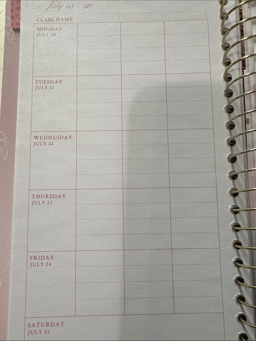 LoveShackFancy Everblooming Rosettes Blue Floral Planner